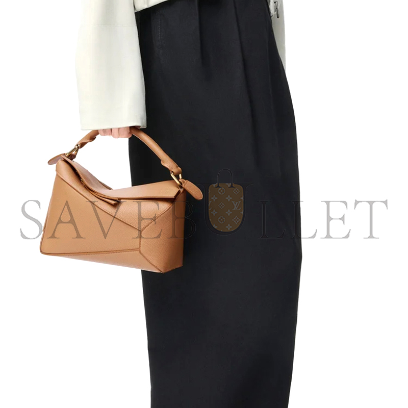 LOEWE SMALL PUZZLE EDGE BAG IN SOFT GRAINED CALFSKIN A510P60X30 (24*16.5*10.5cm)